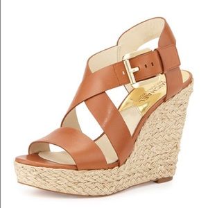 Michael Kors Giovanna Wedge- Luggage